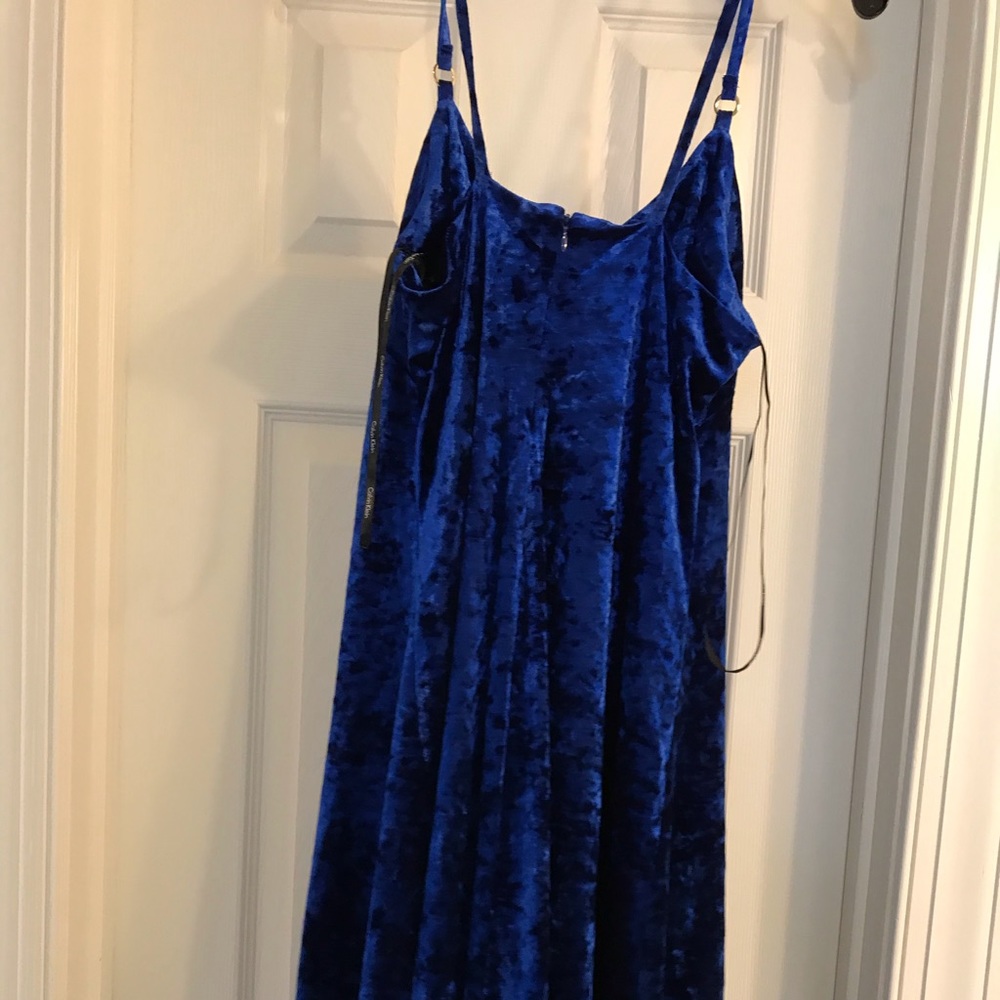 Calvin Klein crushed Velvet dress. NWT Size:10 - Picture 6 of 7